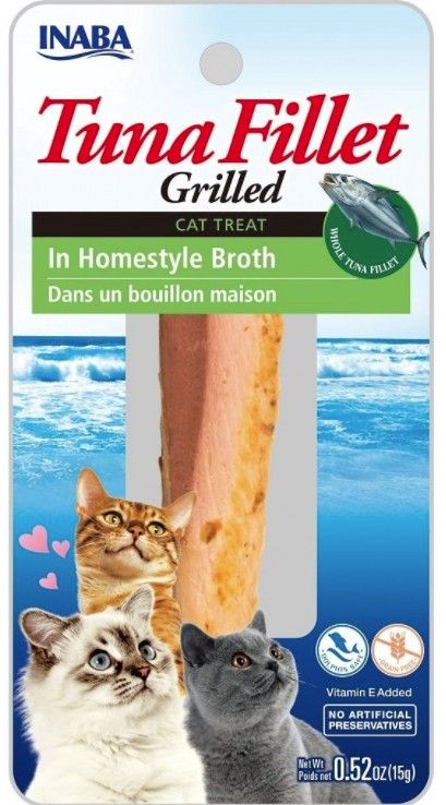 Inaba Tuna Fillet Grilled Cat Treat in Homestyle Broth - 6 pack image 0