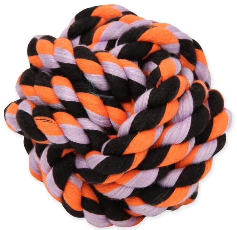 Mammoth Cottonblend Monkey Fist Ball Flossy Dog Toy 3.75 INCH Small image 0