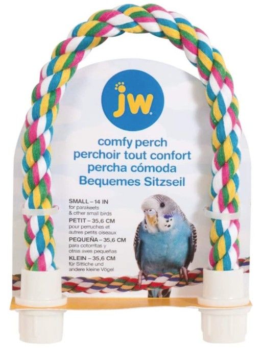 JW Pet Flexible Multi-Color Comfy Rope Perch 14 Inch image 0