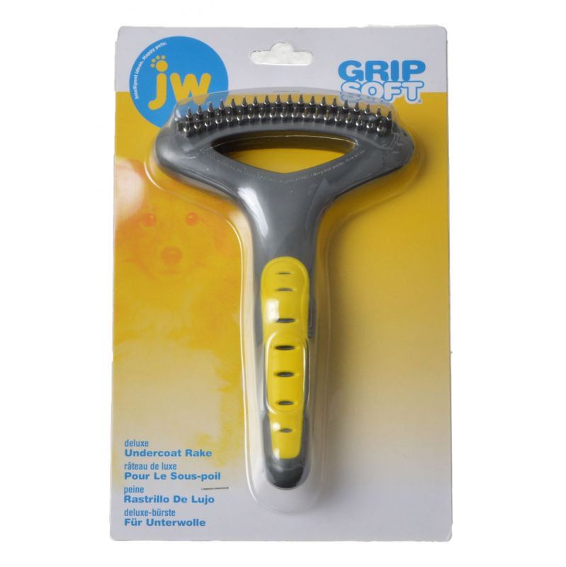 JW Gripsoft Double Row Undercoat Rake image 0