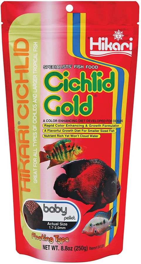 Hikari Cichlid Gold Color Enhancing Fish Food - Baby Pellet image 0