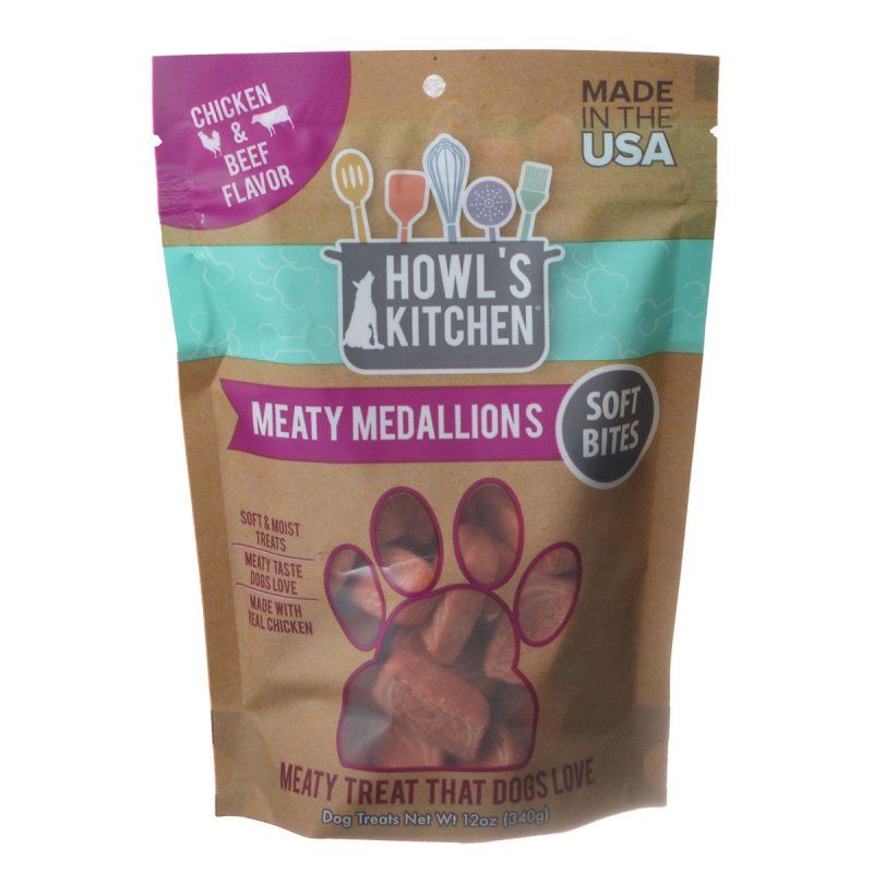 Howl's Kitchen Meaty Medallions Soft Bites - Chicken & Beef Flavor image 0
