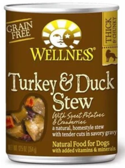 Wellness Grain Free Natural Turkey and Duck Stew w/Sweet Potato and Cranberries image 0