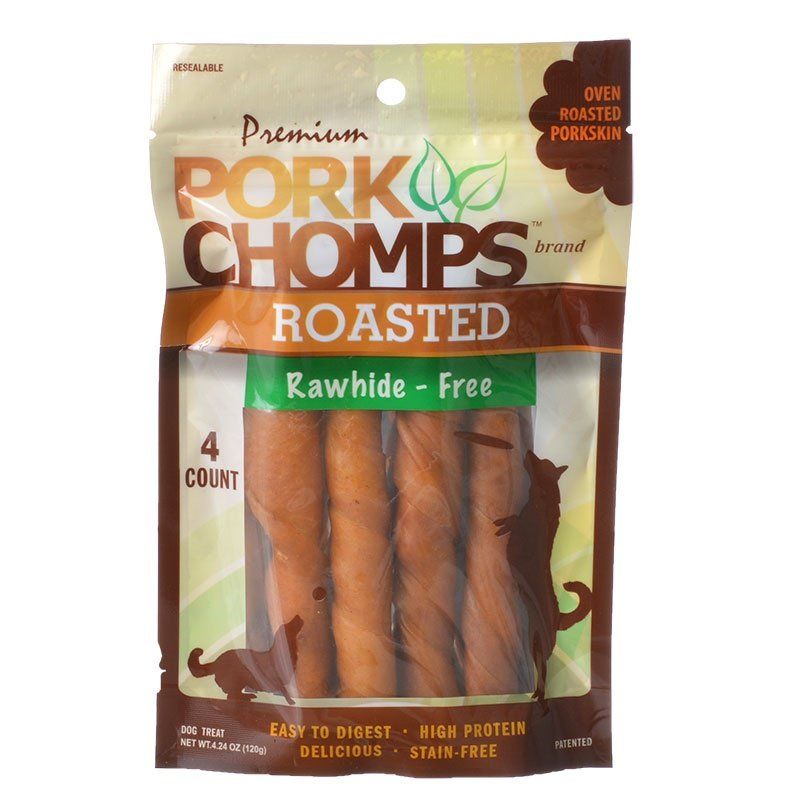 Premium Pork Chomps Roasted Porkhide Twists image 0