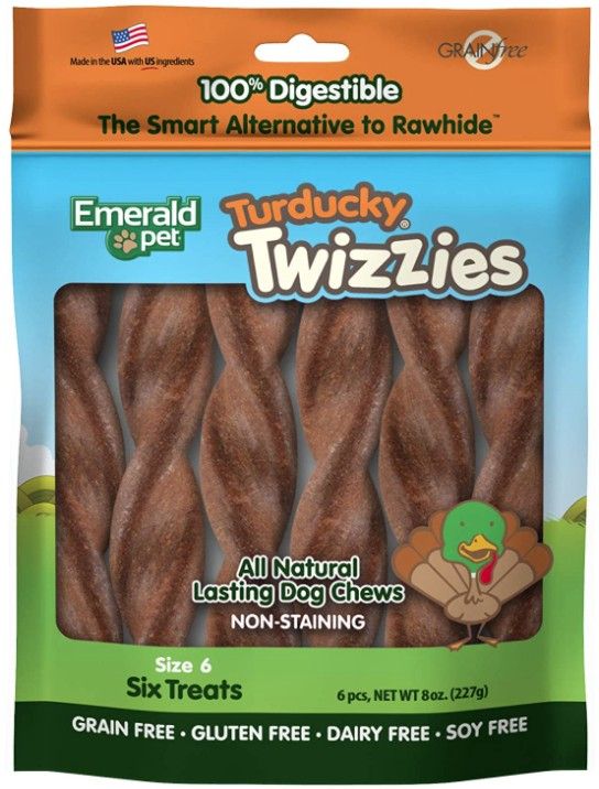 Emerald Pet Turducky Twizzies Natural Dog Chews image 0