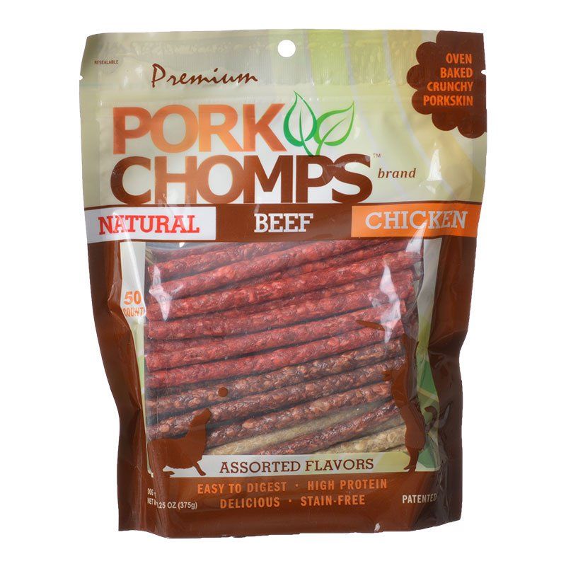 Premium Pork Chomps Assorted Munchy Sticks image 0