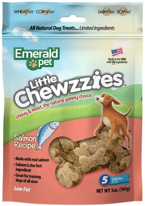 Emerald Pet Little Chewzzies Soft Training Treats Salmon Recipe image 0