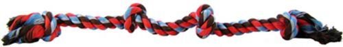 Flossy Chews Colored 4 Knot Tug Rope image 0