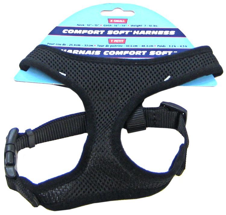 Coastal Pet Comfort Soft Adjustable Harness Black image 0
