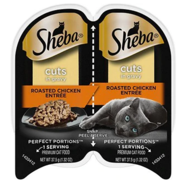 Sheba Perfect Portions Twin Pack Chicken Cuts in Gravy Wet Cat Food-2.65oz-24 Pc image 0