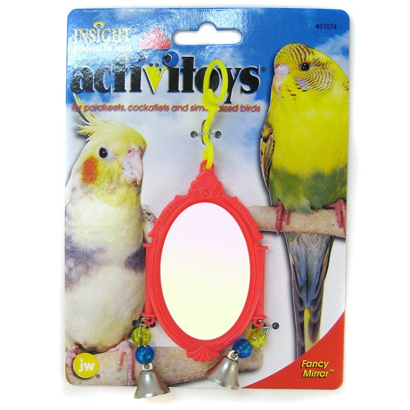 JW Insight Fancy Mirror Bird Toy - Assorted image 0