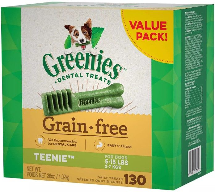 Greenies Grain Free Teenie Dental Dog Treat image 0