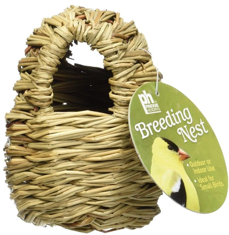 Prevue Finch All Natural Fiber Covered Twig Nest image 0