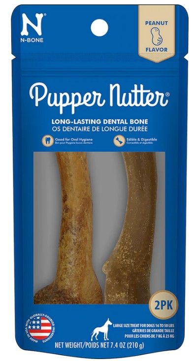 N-Bone Pupper Nutter Chew Peanut Butter Large image 0