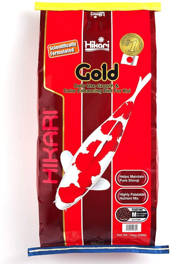 Hikari Gold Color Enhancing Koi Food - Medium Pellet image 0