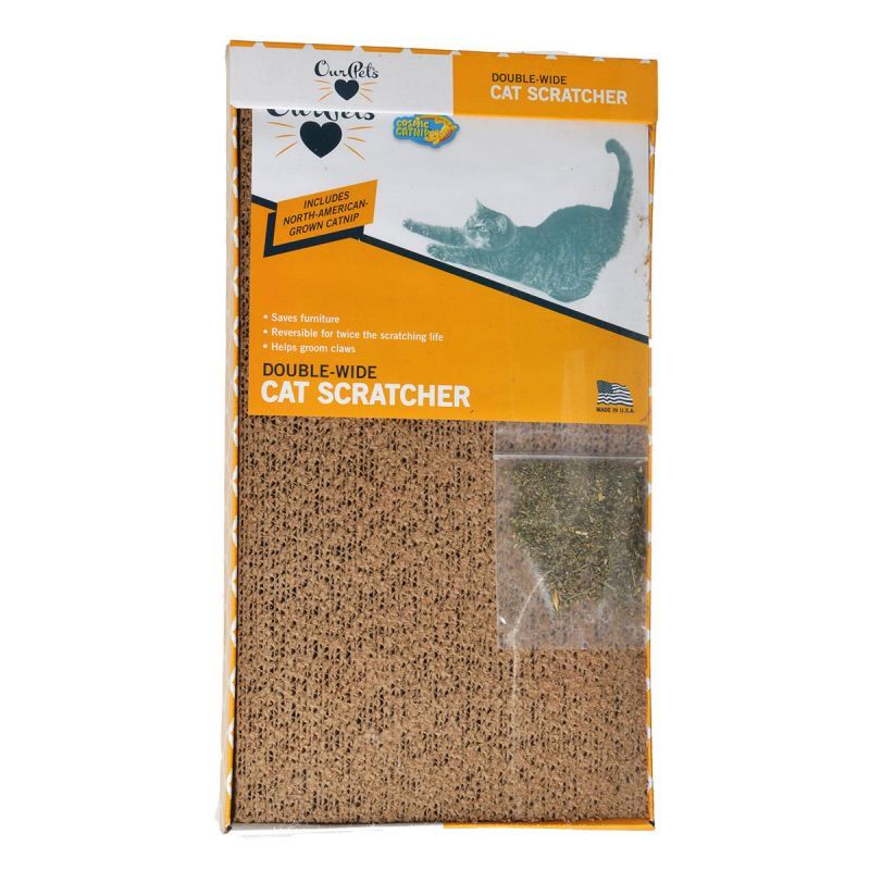 OurPets Cosmic Catnip Cosmic Double Wide Cardboard Scratching Post image 0