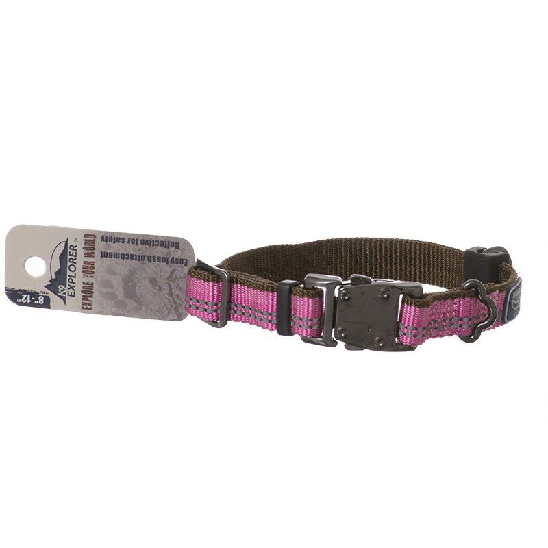 K9 Explorer Reflective Adjustable Dog Collar - Rosebud image 0