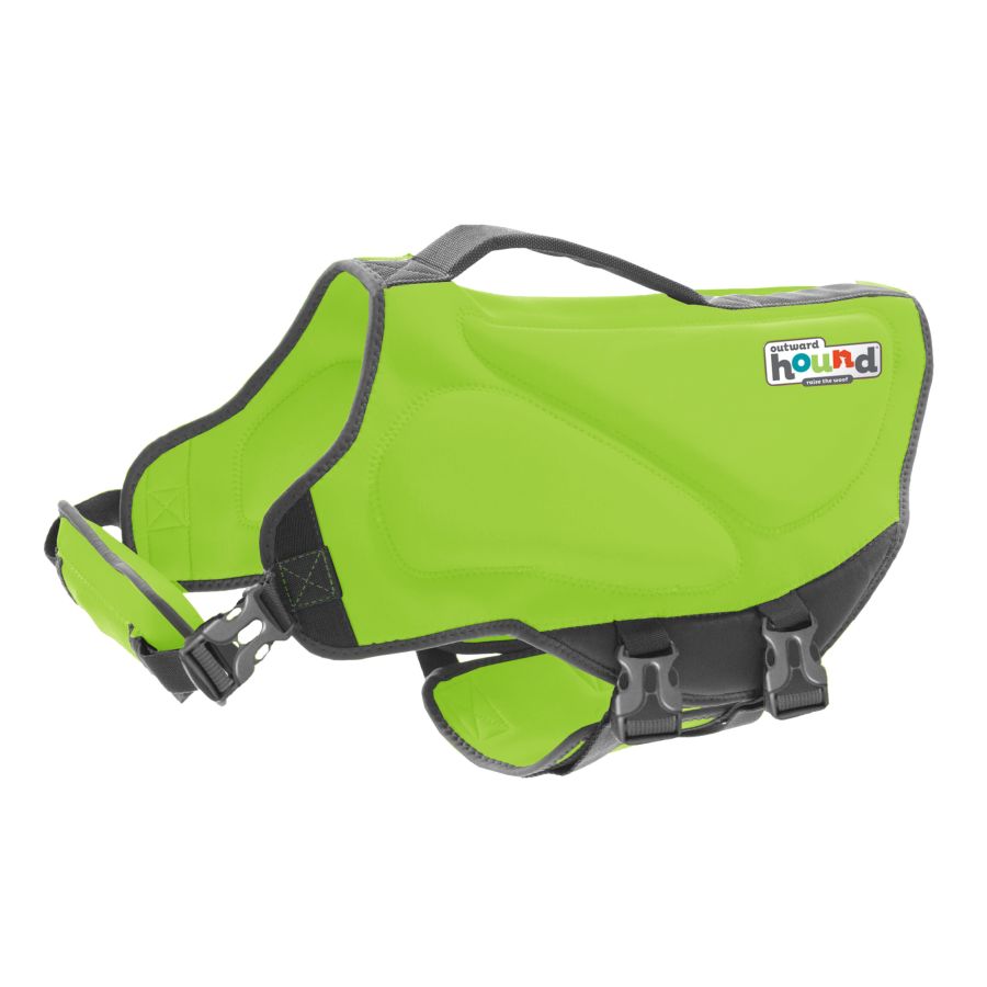 Outward Hound Dawson Swim Green Dog Life Jacket image 0