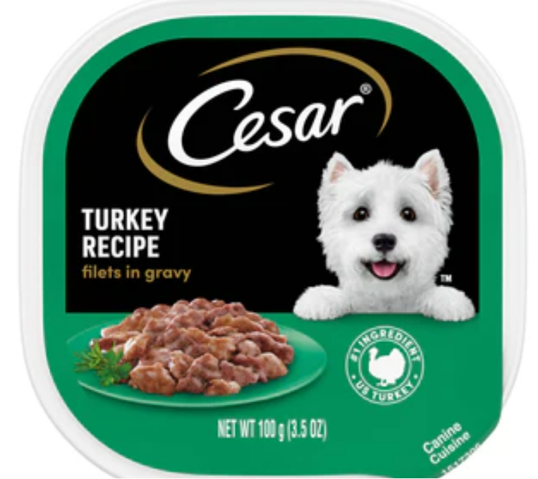 Cesar Canine Cuisine with Turkey in Meaty Juices Wet Dog Food - 3.5 oz - 24 Pack image 0