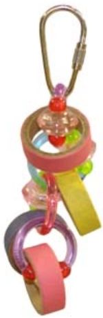 AE Cage Company Happy Beaks Keet Rings Bird Toy image 0