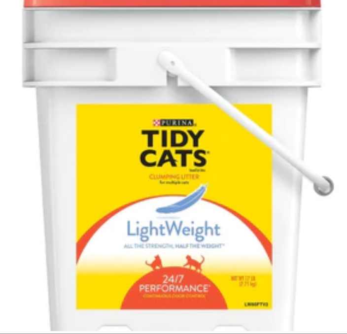 Tidy Cats LightWeight Clumping Cat Litter - 2 Pack 8.5lb Jugs or One 17lb Pail image 1