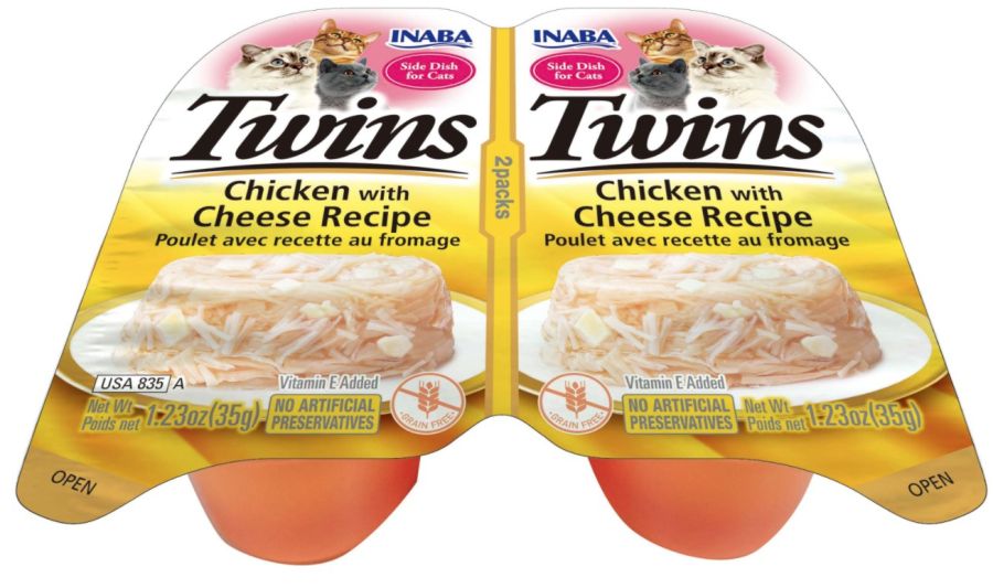 Inaba Twins Chicken with Cheese Recipe Side Dish for Cats image 0