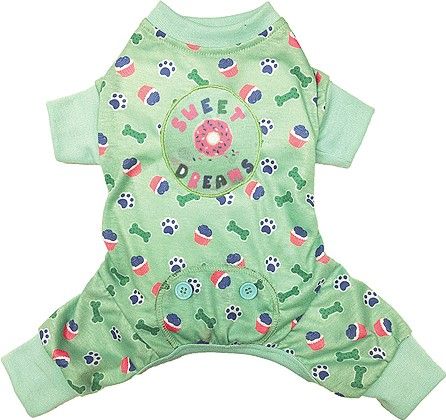 Fashion Pet Sweet Dreams Dog Pajamas Mint image 0