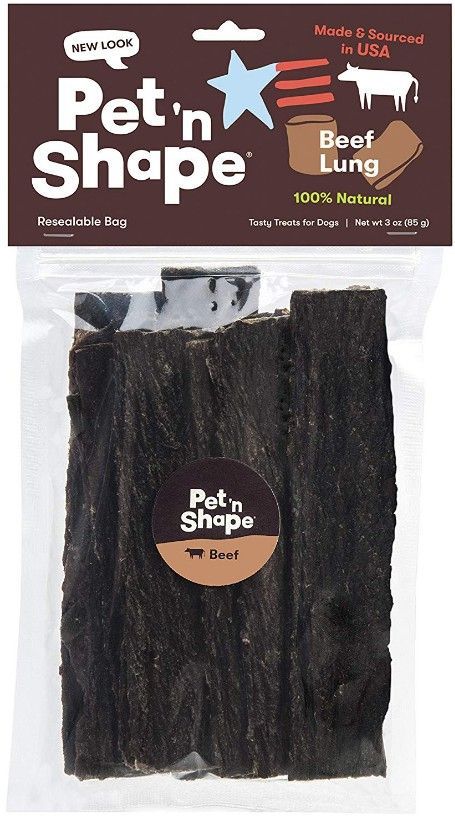 Pet 'n Shape Natural Beef Lung Strips Dog Treats image 0