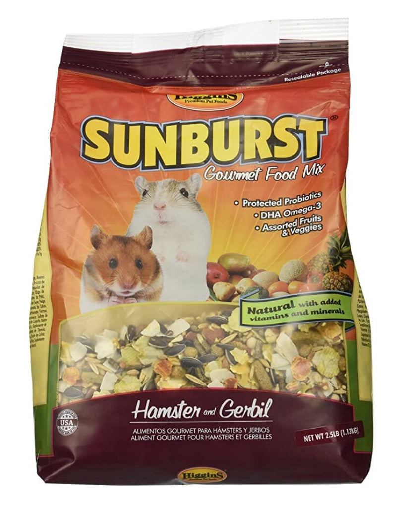 Higgins Sunburst Gourmet Diet Hamster and Gerbil Small Animal Food - 2.5 Lbs image 0