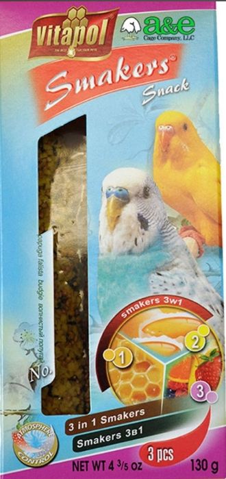 A&E Cage Company Smakers Parakeet Variety Treat Sticks image 0