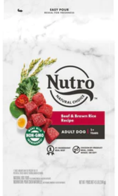 Nutro Natural Choice Adult Beef & Brown Rice Dry Dog Food image 0