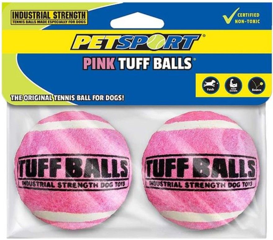 Petsport Tuff Ball Dog Toy Pink image 0