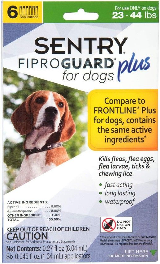 Sentry Fiproguard Plus IGR Flea & Tick for Dogs & Puppies image 0