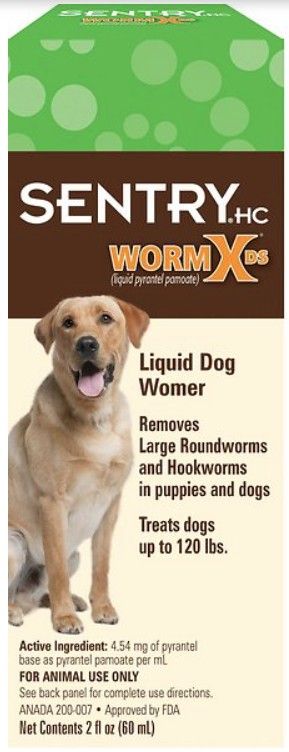 Sentry Worm X DS Double Strength De Wormer for Dogs and Puppies image 0