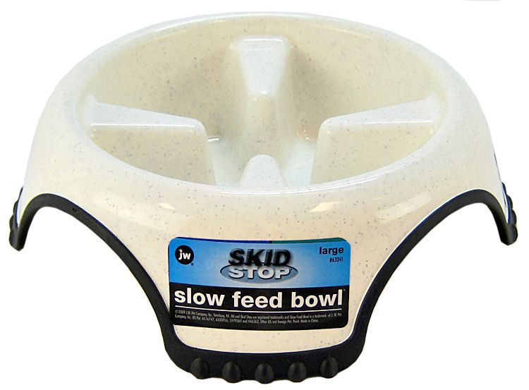JW Pet Skid Stop Slow Feed Bowl image 0