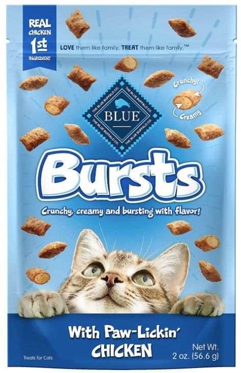 Blue Buffalo Bursts Cat Treats Paw-Lickin' Chicken image 0