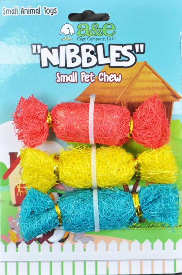 AE Cage Company Nibbles Candy Loofah Chew Toys image 0