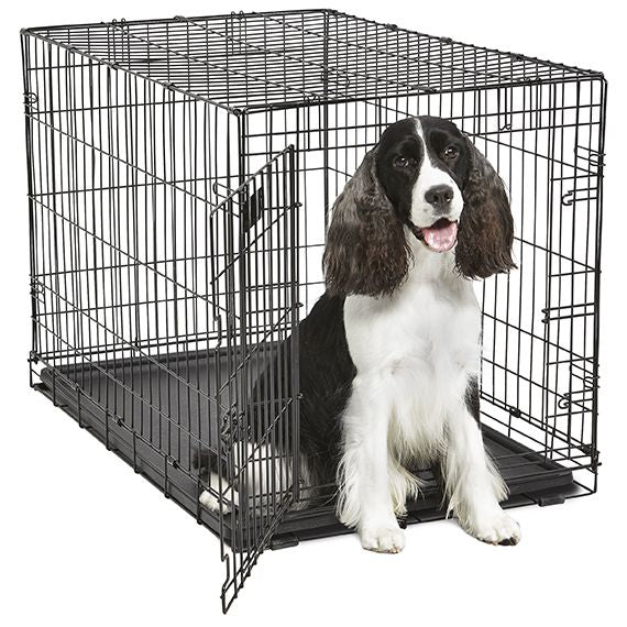 MidWest Contour Wire Dog Crate Single Door image 0