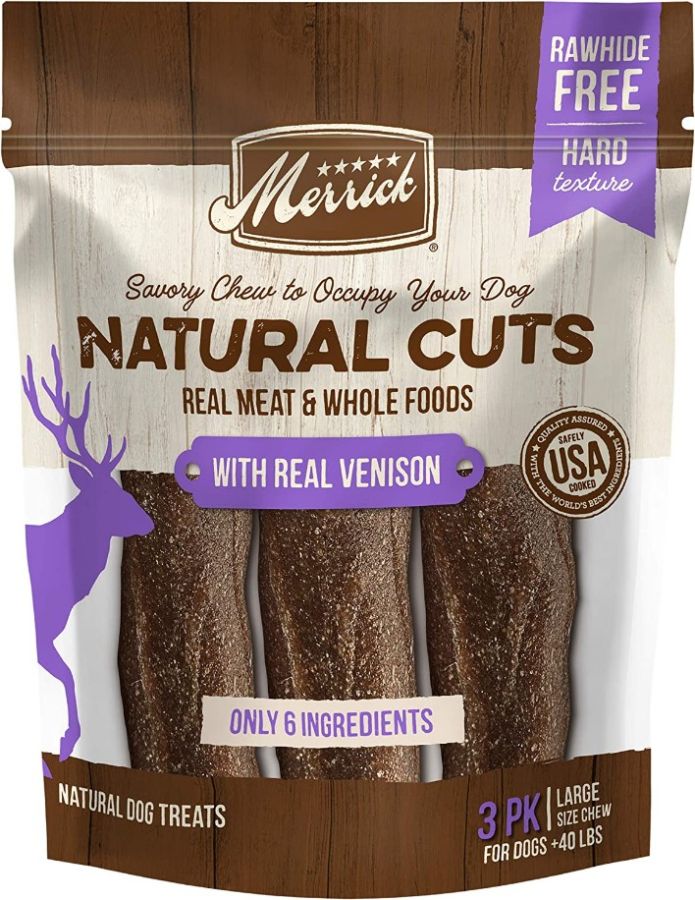 Merrick Natural Cut Venison Chew Treats Large image 0