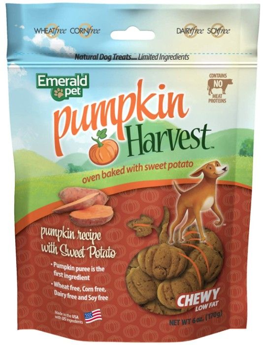 Emerald Pet Pumpkin Harvest Oven Baked Dog Treats with Sweet Potato image 0