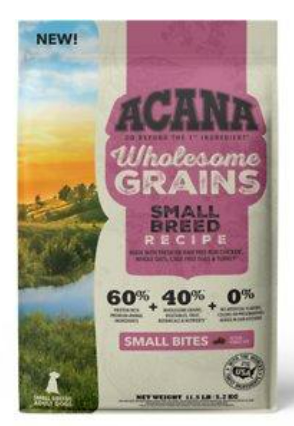 Acana Wholesome Grains Small Breed Dry Dog Food image 0