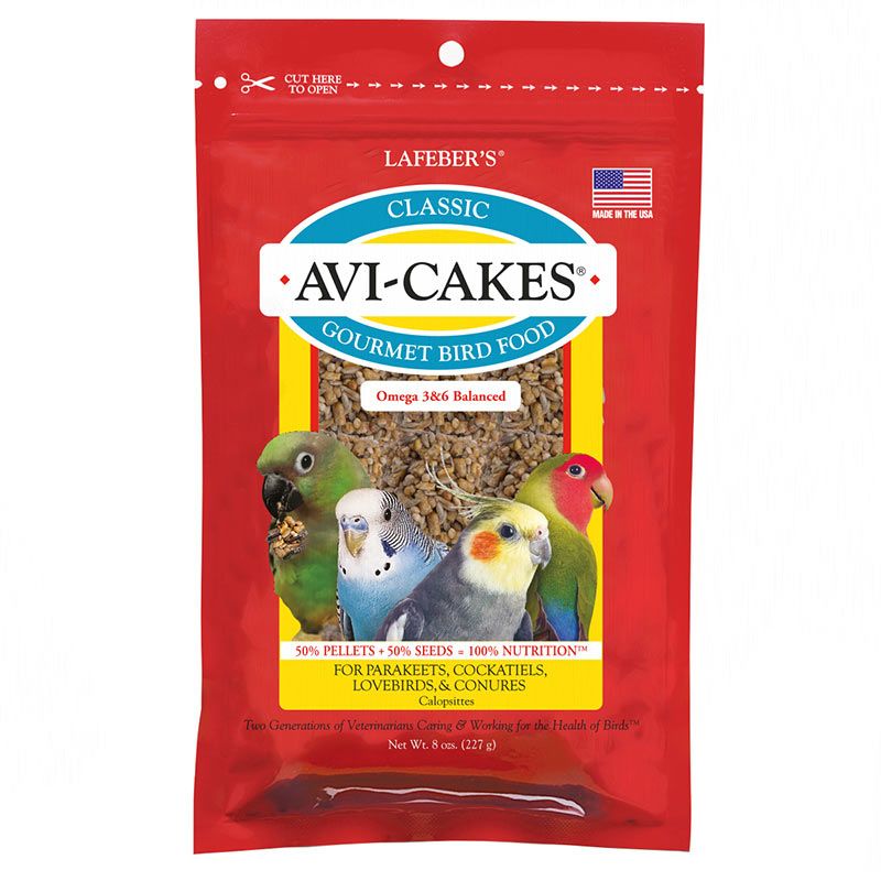 Lafeber Classic Avi-Cakes Gourmet Parakeet, Cockatiel & Conure Food image 0