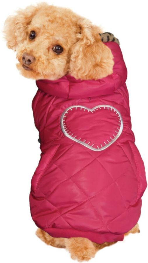 Fashion Pet Girly Puffer Dog Coat Pink image 0