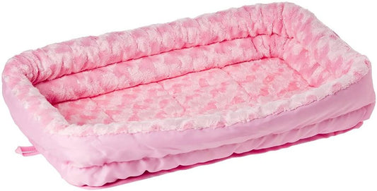MidWest Double Bolster Pet Bed Pink image 0