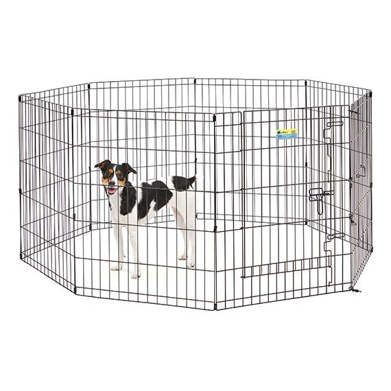 MidWest Contour Wire Exercise Pen with Door for Dogs and Pets image 0