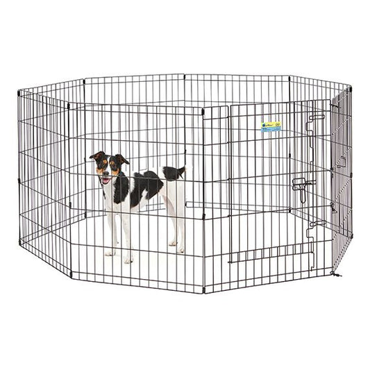 MidWest Contour Wire Exercise Pen with Door for Dogs and Pets image 0