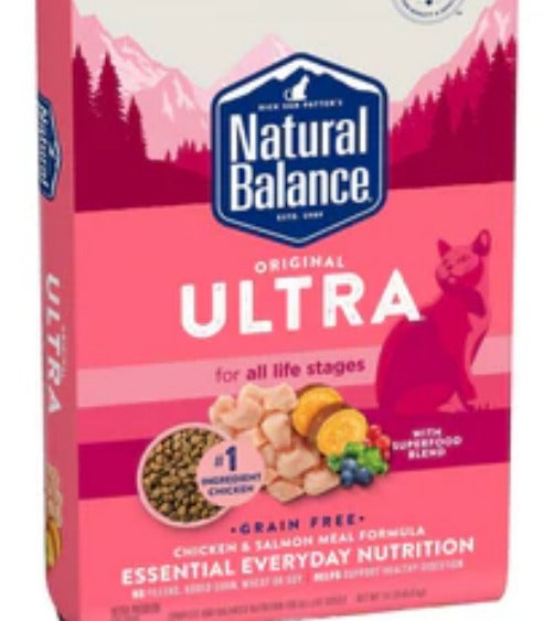 Natural Balance Original Ultra Senior Chicken & Salmon Dry Cat Food Formula 15lb image 0