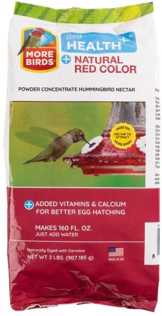 More Birds Health Plus Natural Red Hummingbird Nectar Powder Concentrate image 0