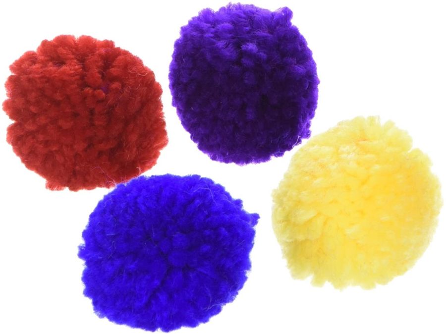 Spot Wool Pom Poms with Catnip Cat Toy image 0