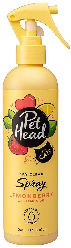 Pet Head Dry Clean Spray for Cats Lemonberry with Lemon Oil image 0